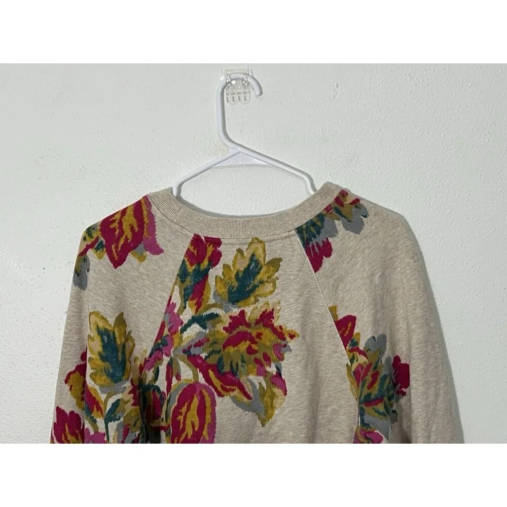 Anthropologie Saturday Sunday Edita Floral Crewneck Sweatshirt Size Small - Picture 7 of 15